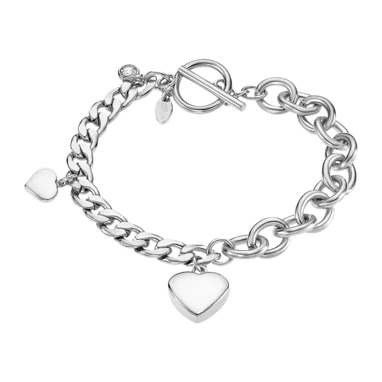 Pulsera Corazón Lotus Style Woman's Heart Ls2335-2/1 Acero Inoxidable, Mujer