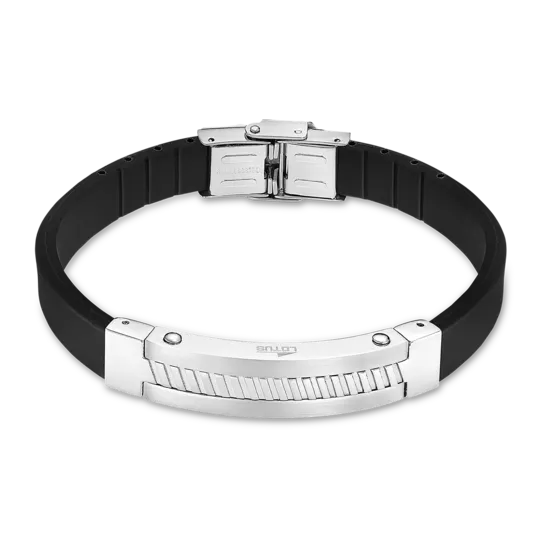 Pulsera Lotus Style Men In Black Ls2454-2/1 Acero Inoxidable, Hombre