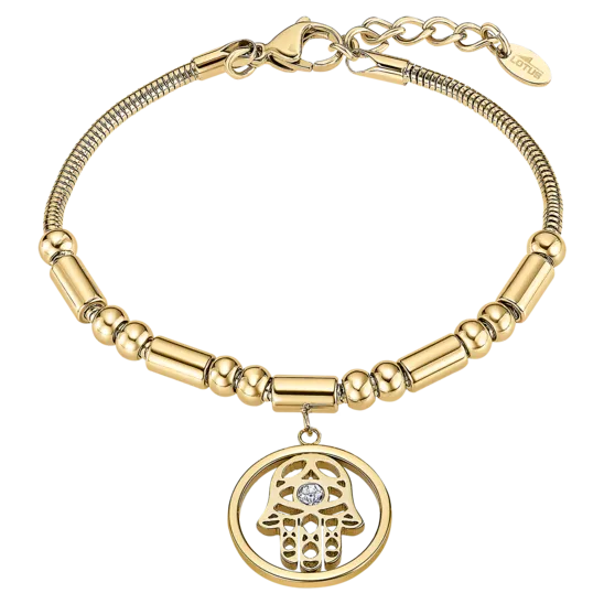 Pulsera Mano De Fátima Lotus Style Millennial Ls2465-2/2 Acero Inoxidable, Mujer