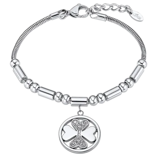Pulsera Trébol Lotus Style Millennial Ls2467-2/1 Acero Inoxidable, Mujer