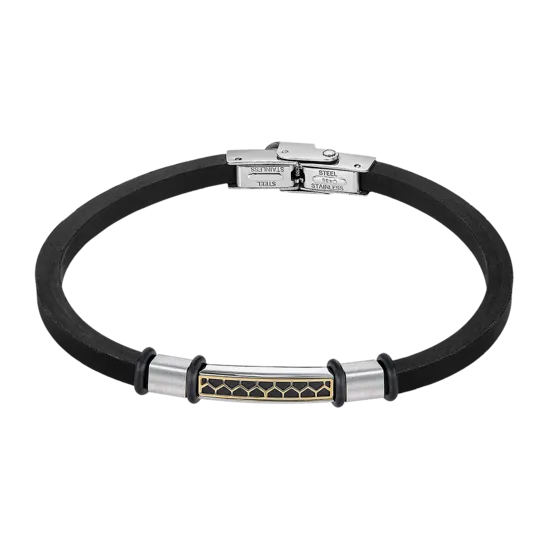 Pulsera Lotus Style Men Basic Ls2537-2/2 Acero Inoxidable, Hombre