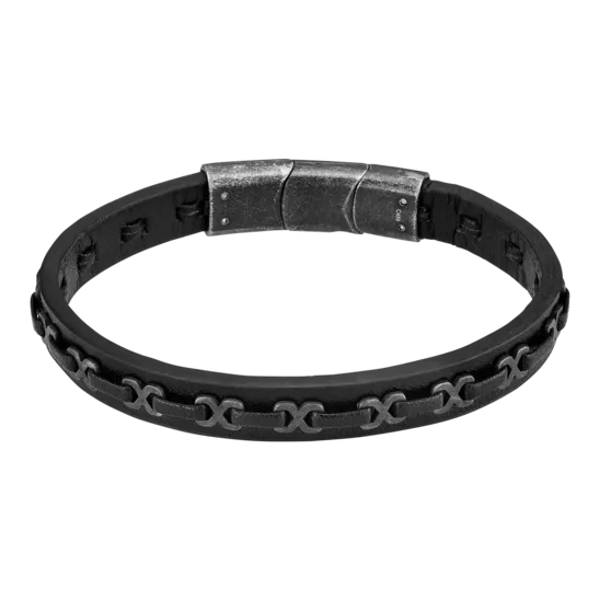 Pulsera Lotus Style Men In Black Ls2544-2/1 Acero Inoxidable, Hombre