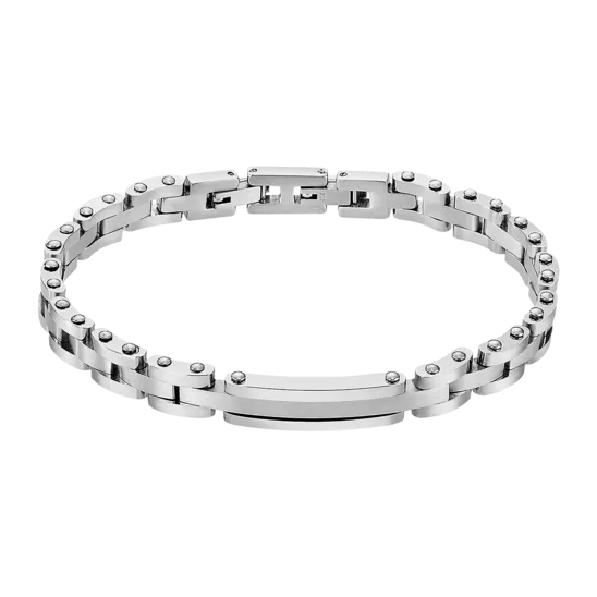 Pulsera Lotus Style Men In Black Ls2596-2/1 Acero Inoxidable, Hombre