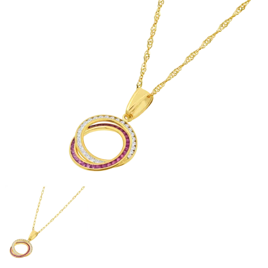 Collar Time Road Ap00083/43 Oro 9k De 375 Ml, Mujer