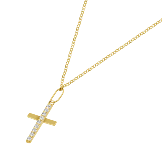 Collar Cruz Time Road Ar00095/43 Oro, Mujer