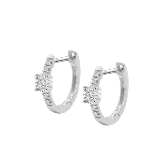 Pendientes Time Road Diamonds Dia00017 Oro, Mujer