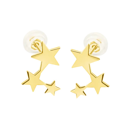 Pendientes Estrella Time Road Hin00005 Oro, Mujer