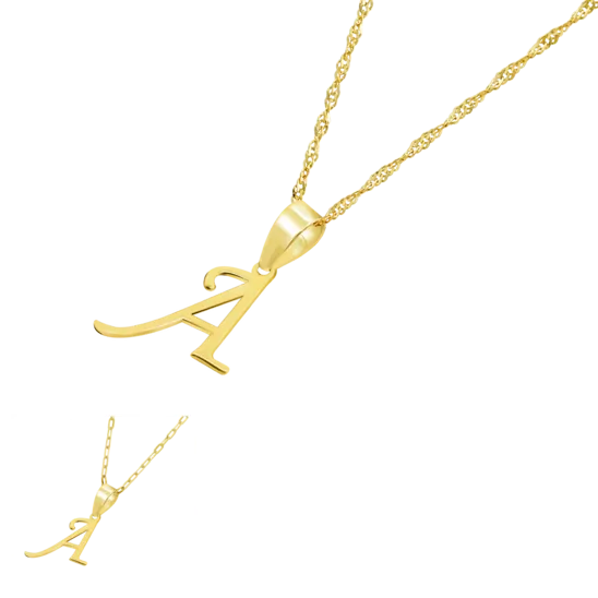 Collar Iniciales Time Road Hin00022/a Oro, Mujer
