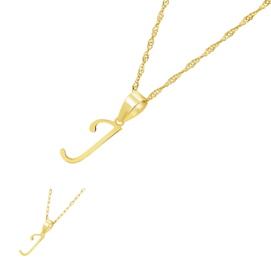 Collar Iniciales Time Road Hin00022/j Oro, Mujer