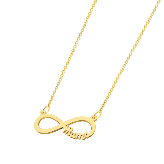 Collar Mamá Time Road Hin00028/43 Oro, Mujer
