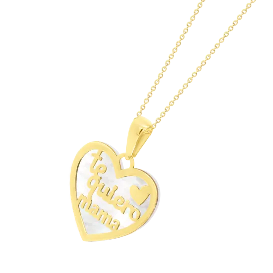 Collar Mamá Time Road Hin00030/43 Oro, Mujer