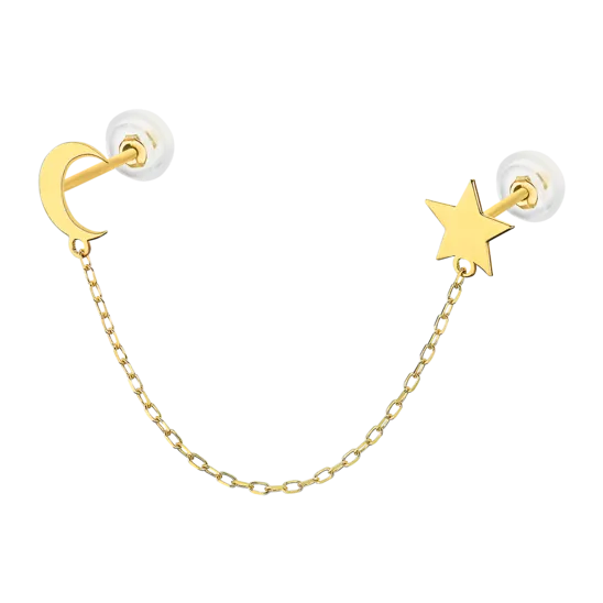 Piercing Cadena Time Road Hin00033 Oro, Mujer