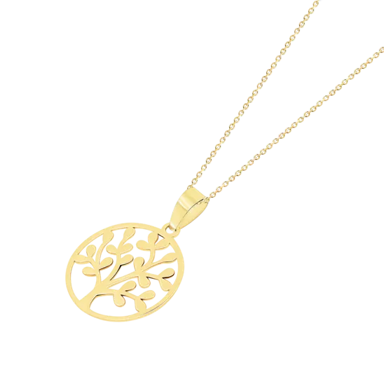 Collar Arbol Vida Time Road Hin00048/43 Oro, Mujer