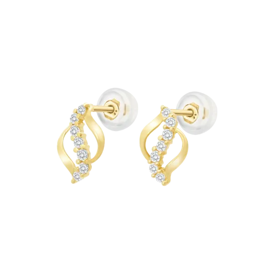 Pendientes Time Road Hin00085 Oro, Mujer