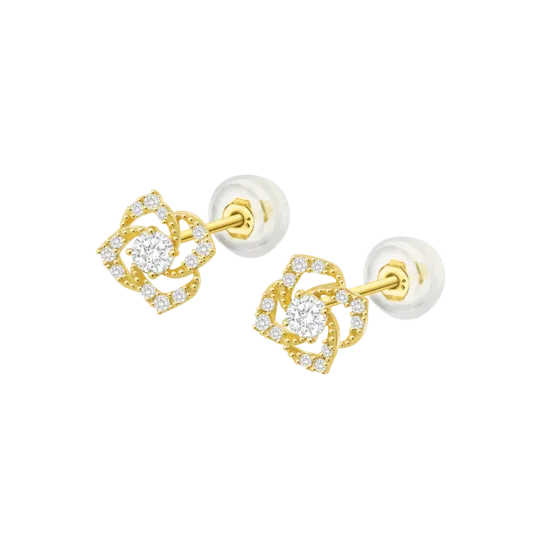 Pendientes Time Road Hin00157 Oro, Mujer