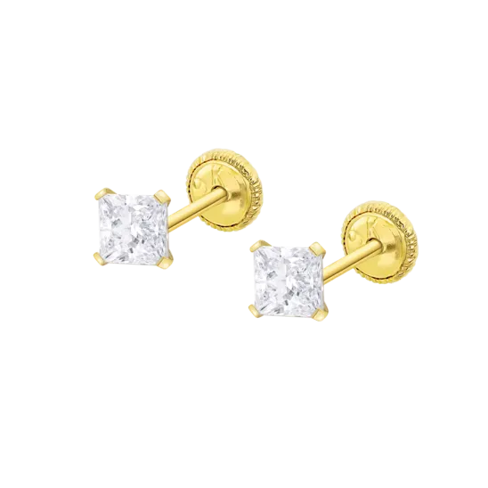 Pendientes De Bebé Geométrico Hin00161/4 Oro