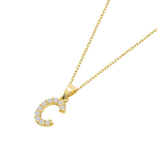 Collar Iniciales Time Road Hin00194/c Oro, Mujer