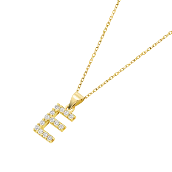 Collar Iniciales Time Road Hin00194/e Oro, Mujer
