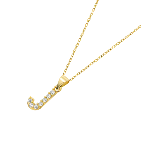 Collar Iniciales Time Road Hin00194/j Oro, Mujer