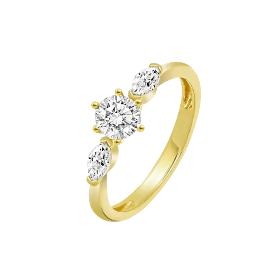 Anillo Time Road Hin00203/12 Oro, Mujer