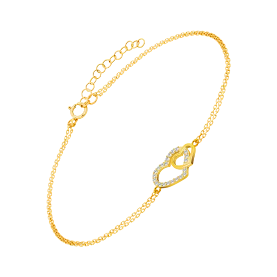 Pulsera Corazón Time Road Hin00251/19 Oro, Mujer