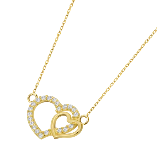 Collar Corazón Time Road Hin00252/45 Oro, Mujer