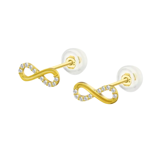 Pendientes Infinito Time Road Hin00257 Oro, Mujer