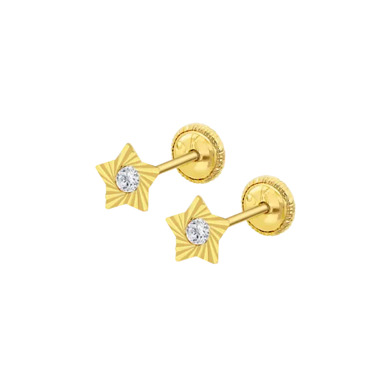Pendientes De Bebé Estrella Hin00270/5 Oro
