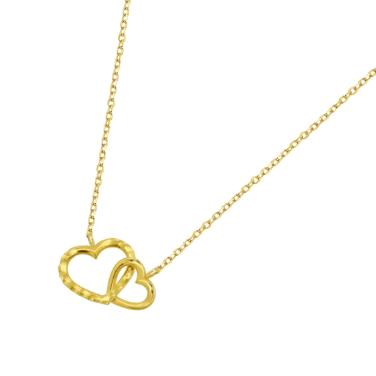 Collar Corazón Time Road Hin00317/45 Oro, Mujer