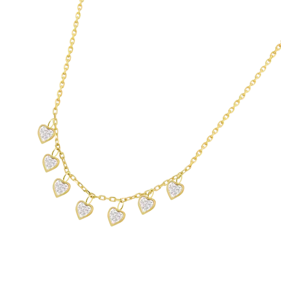 Collar Corazón Time Road Hin00327/45 Oro, Mujer