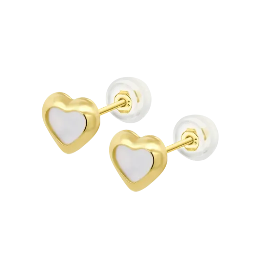 Pendientes Corazón Time Road Hin00331/8 Oro, Infantil