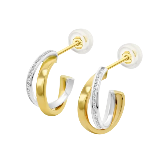 Pendientes Time Road Hin00334 Oro, Mujer