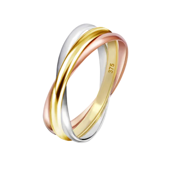 Anillo Time Road Hin00340/18 Oro, Mujer