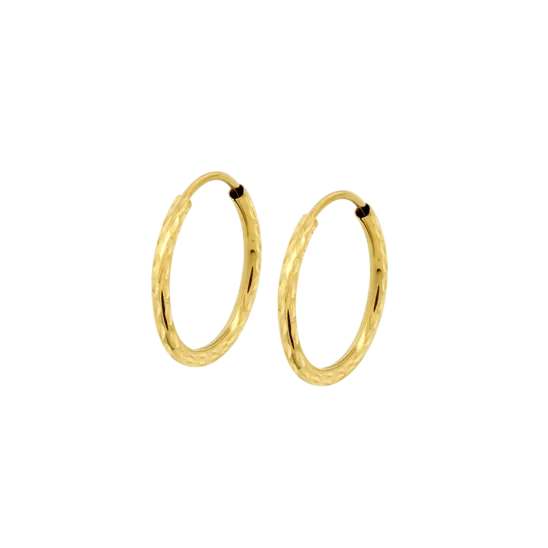 Pendientes Time Road Hin00349/12 Oro, Mujer