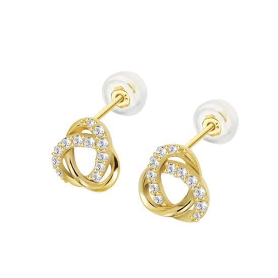 Pendientes Time Road Hin00364 Oro, Mujer