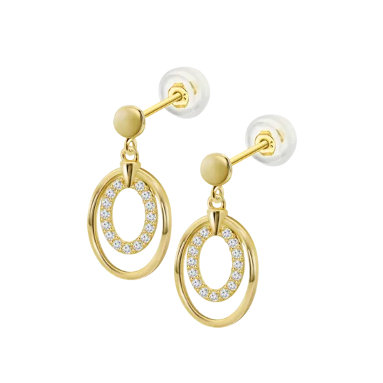 Pendientes Time Road Hin00424 Oro, Mujer