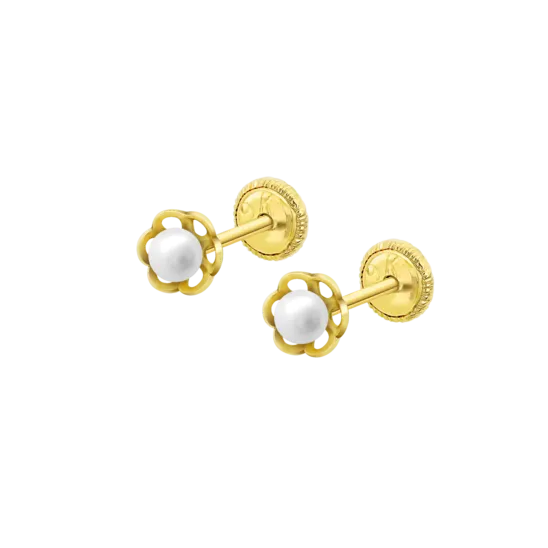 Pendientes Flor Time Road Hin00432/3 Oro, Mujer