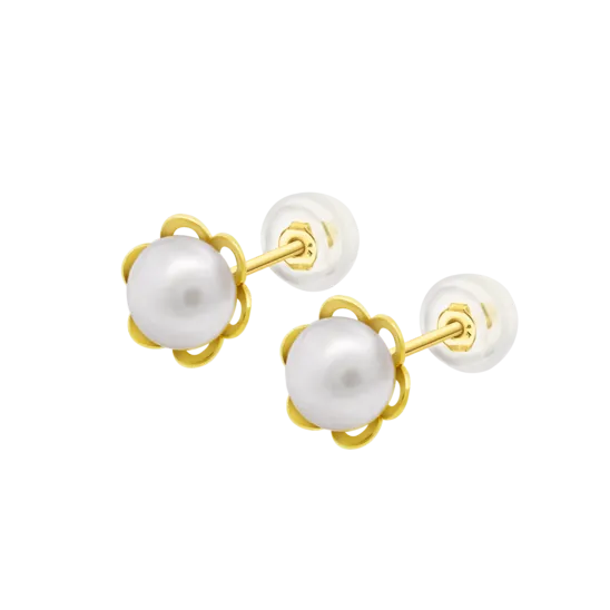 Pendientes Flor Time Road Hin00432/5 Oro, Mujer