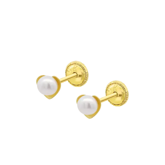 Pendientes Corazón Time Road Hin00434/3 Oro, Mujer
