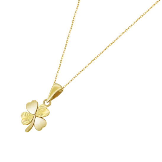 Collar Trébol Time Road Hin00445/45 Oro, Mujer