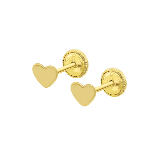 Pendientes Corazón Time Road Hin00485 Oro, Bebe