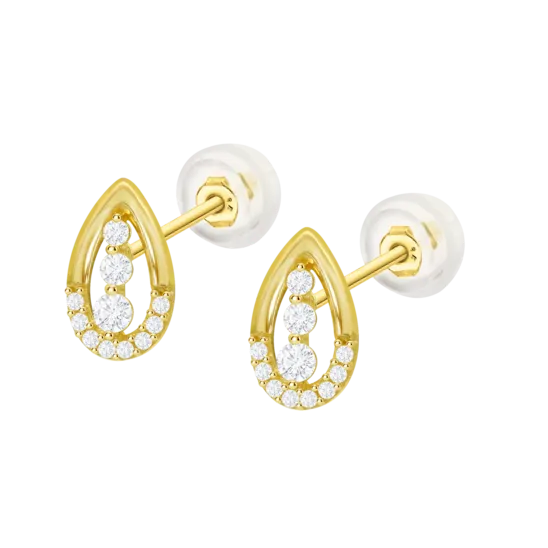 Pendientes Naturaleza Time Road Hin00512 Oro 9k De 375 Ml, Mujer