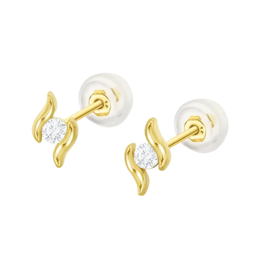 Pendientes Fantasía Time Road Hin00513 Oro 9k De 375 Ml, Mujer