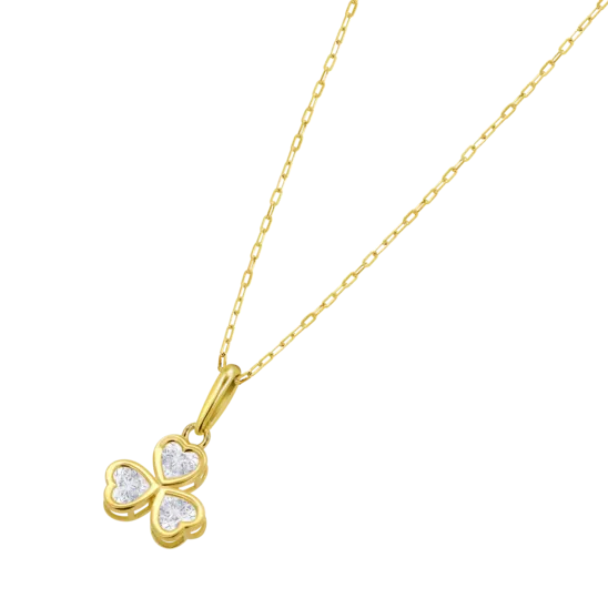 Collar Corazón Time Road Hin00514/45 Oro 9k De 375 Ml, Mujer