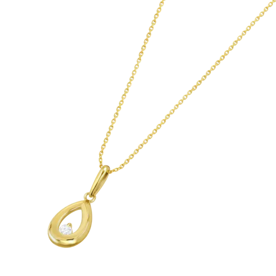 Collar Naturaleza Time Road Hin00527/45 Oro 9k De 375 Ml, Mujer
