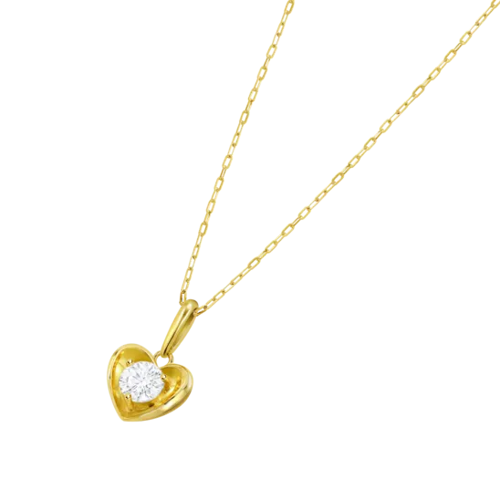 Collar Corazón Time Road Hin00533/45 Oro 9k De 375 Ml, Mujer