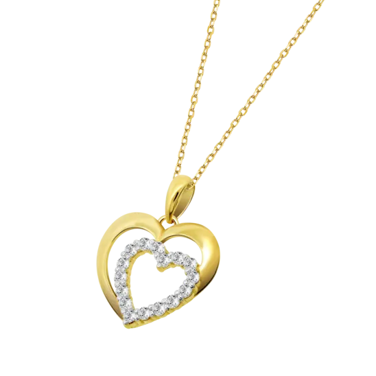 Collar Corazón Time Road Ic00176/43 Oro 9k, Mujer