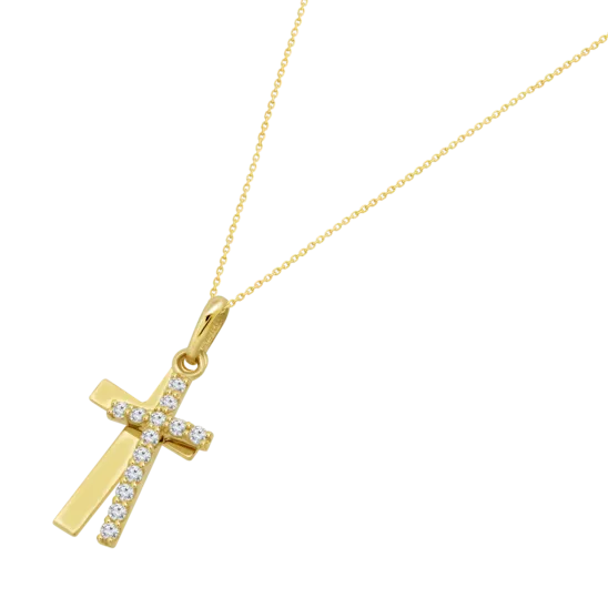 Collar Cruz Time Road Ic00228/43 Oro 9k