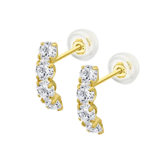 Pendientes Time Road Ic00325 Oro 9k, Mujer