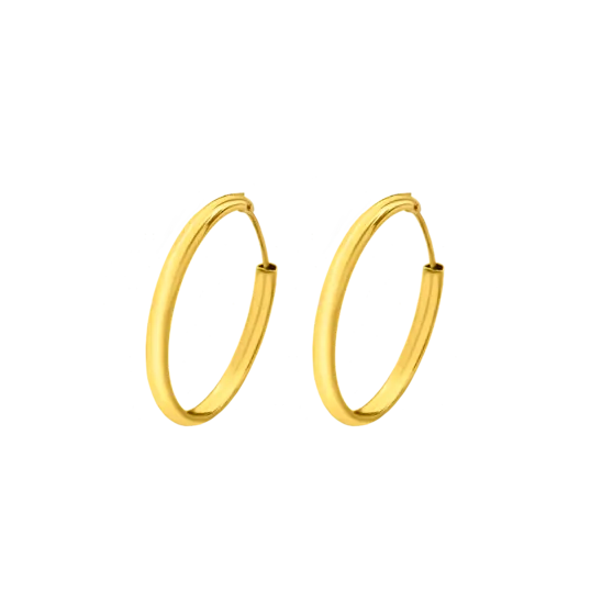 Pendientes De Aro Time Road Lg00048/10 Oro 9k, Mujer